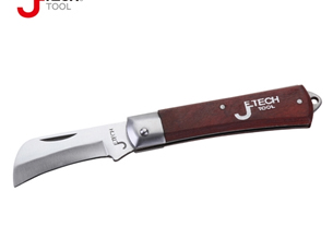 捷科（JETECH）EK-8A 直刃木柄電工刀
