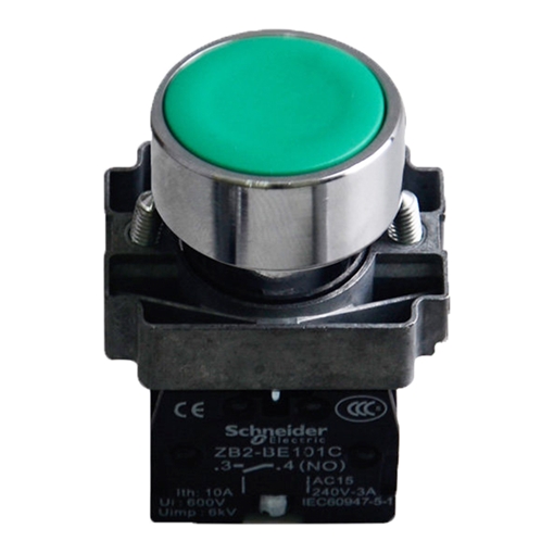 SCHNEIDER施耐德 金屬按鈕 XB2-BA31C(ZB2BZ101C+ZB2BA3C) 1個(gè)